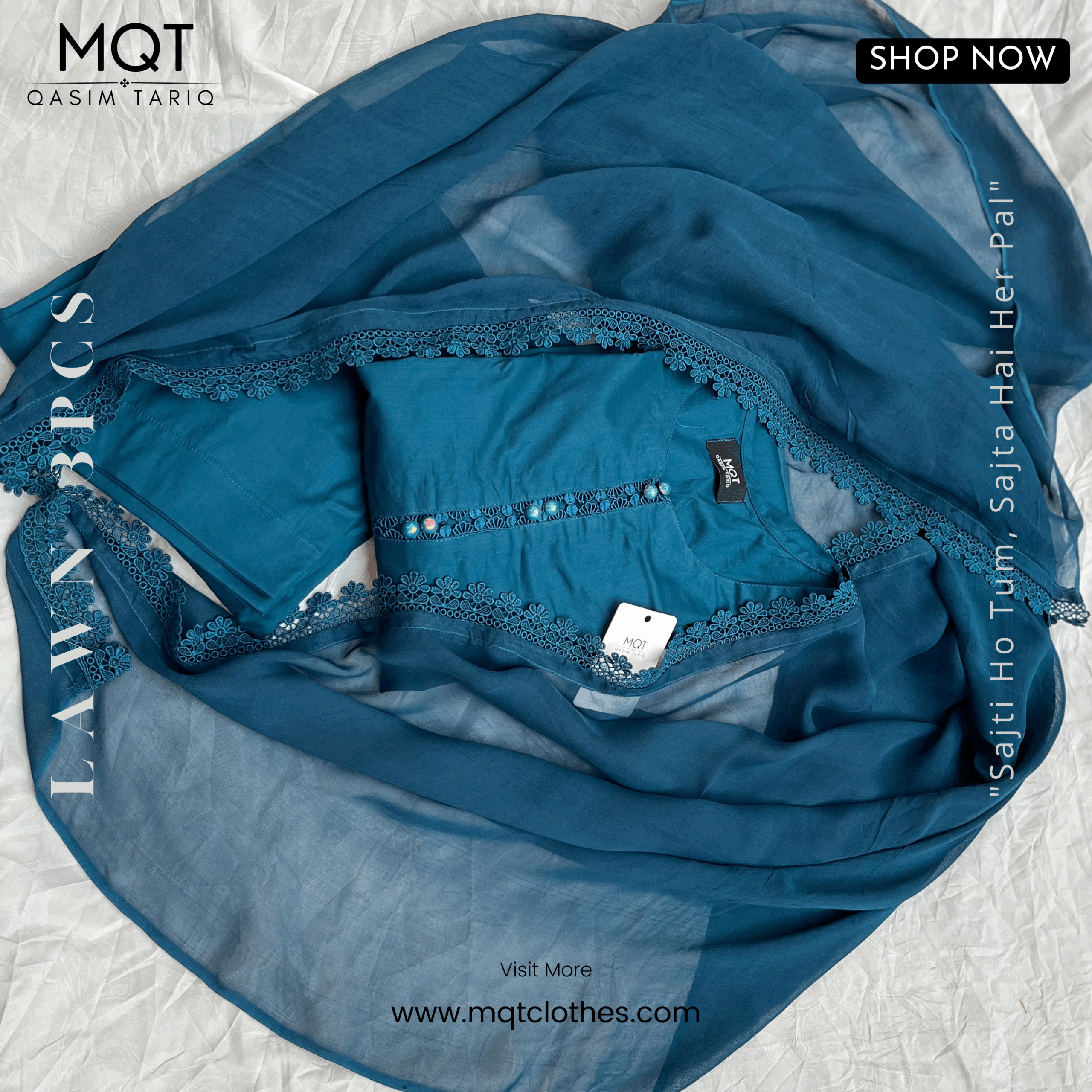 Zink 3-PIECE- LAWN STITCHED SUIT