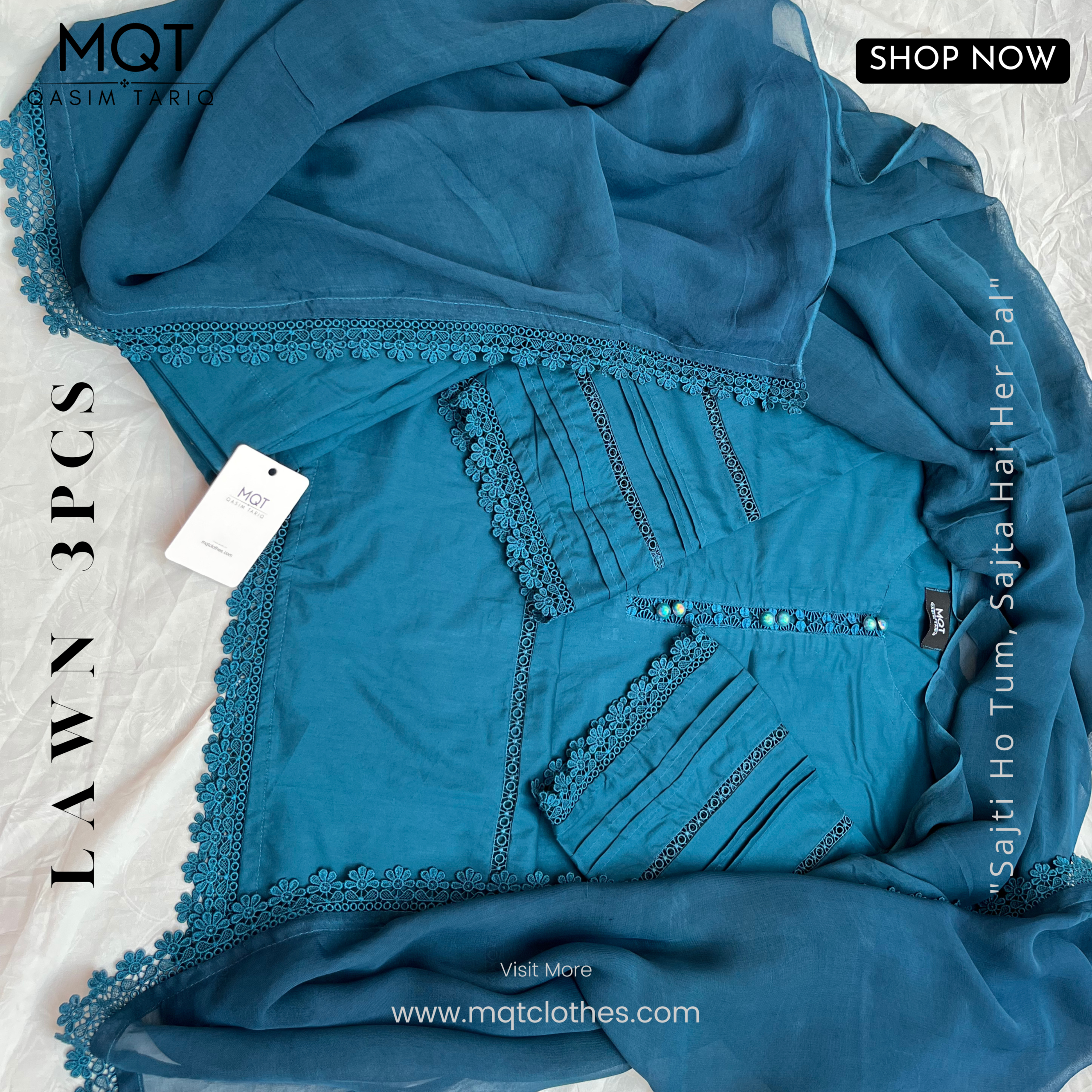 Zink 3-PIECE- LAWN STITCHED SUIT