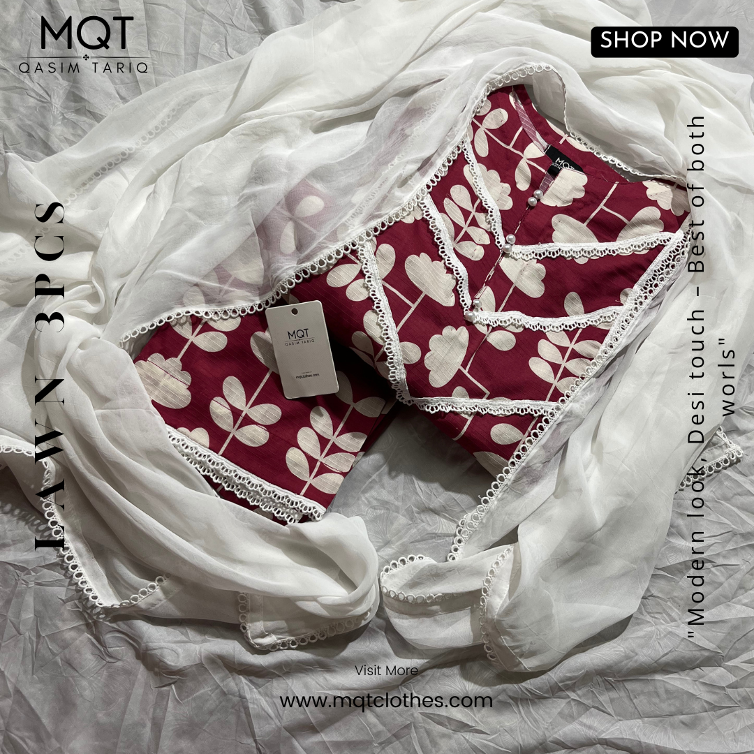 Dark Purple 3-PIECE- LAWN STITCHED SUIT