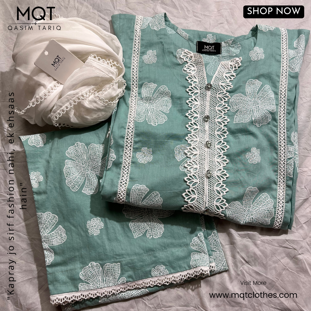 Light Green 3-PIECE- LAWN STITCHED SUIT